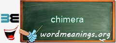 WordMeaning blackboard for chimera